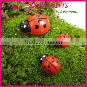 Mini CUTE Fashional Resin Decoration, Mini Coccinella Septempunctata Beatles Micro Landscape Furnishing Articles thumbnail-1