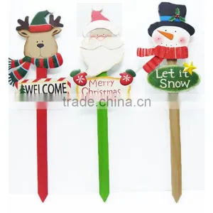 Christmas New Design Snowman Home Decoration Deer Garden Yard Stake thumbnail-1