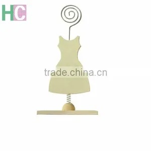 Metal With Wooden Base Memo Clip Type, Metal Card Holder Clips thumbnail-4