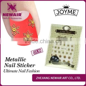 2016 Nail Art 3d Metal Flower Nail Decoration Sticker thumbnail-1