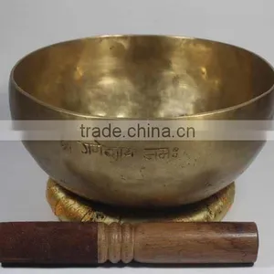 Lord Shiva Pin Hand Carved 7 Metal With Mantras Singing Bowl thumbnail-3