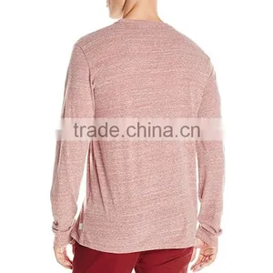 Spring Clothes For Men Wholesale Long Sleeve Slim Fit Plain Blank Solid O Neck Crew Pocket Tee Fancy T Shirt Men thumbnail-2