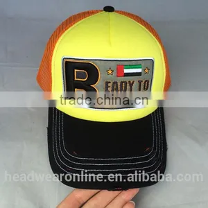High Quanlity 5 Panel Trucker Caps and Hats With Flocking Embroidery thumbnail-1