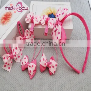 Style Selections Kids Headwear Ribbon Bow Hairbands Hair Accessory Set thumbnail-3