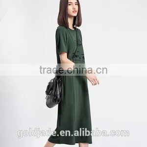 Robot Pattern Printing Casual Wear Womens Stylish Maxi Dress Summer Dress Evening Dress Long Maxi Dresses thumbnail-5