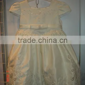 Girl Stylish Flower White Dress thumbnail-2