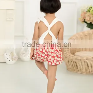 New Design Wholesale Fashion Newborn Baby Girls Floral Romper Infant Bodysuits Adorable Lace Kids thumbnail-3