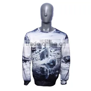 High Quality Fashion Style 100% Polyester Printing Men Fleece Sport Jacket thumbnail-1