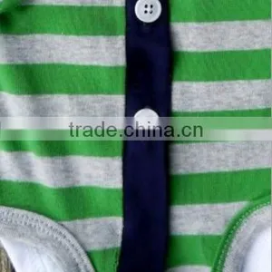 New Arrival Cute Design 100 Cotton Fabric Striped Baby Romper Baby Clothes thumbnail-3