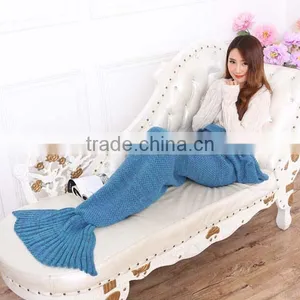 New Arrival Knitted Wearable Adults TV Mermaid Tail Blanket thumbnail-4