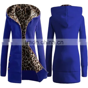 Wholesale Design Casual and Fashion Ladies Long Hoodie Coat Winter Dress thumbnail-2