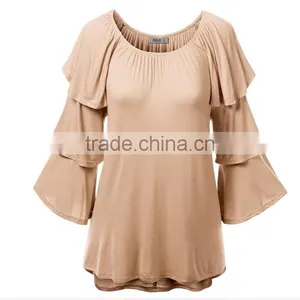 Z&M 2017 Blouse Women Summer Women Casual Blouse Designs Blouse Women thumbnail-3