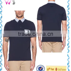 Mens Golf Polos Dry Fit Shirts Muscle Fit Short Sleeve Golf Polo Shirts for Men Hotsale thumbnail-3