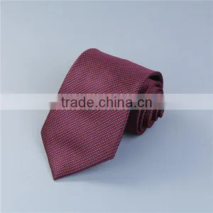Polyester Necktie Purplish Red Stripe Men'S Polyester Neck Tie thumbnail-3