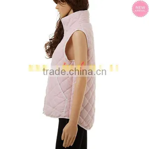 Wholesale Women Seersucker Quilted Vest thumbnail-2