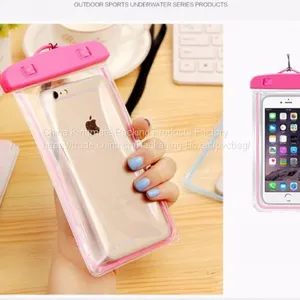 Underwater Outdoor Universal IPX8 Waterproof Pouch Waterproof Dry Bag for Cell Phone With Dule-Sides Transparent Windows thumbnail-1