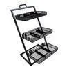 Supermarket 3-tier Wire Metal Wire Display Stands Shelving / Rack Systems for Showing Shoe thumbnail-1