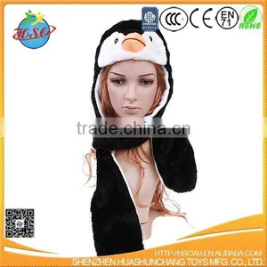 Custom Plush Penguin Winter Hat thumbnail-1