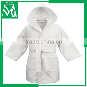 Soft Kids Hooded Robe Velour Fabric and Slippers thumbnail-1