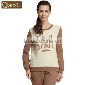 Latest Design Qianxiu Women Thick Printed Sexy Night Suit thumbnail-1