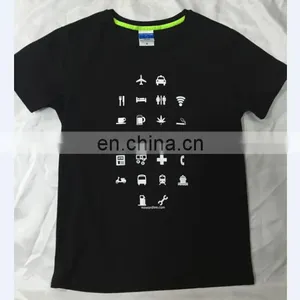 Wholesale Custom Breathable Navy Cotton Tee Shirts thumbnail-2