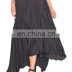 Hot Sale Pleated Flare Women Skirt thumbnail-2