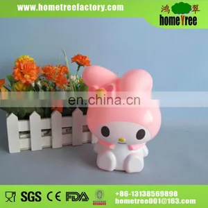Lovely Pink Rabbit Plastic Coin Bank thumbnail-1