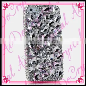 Aidocrystal Handmade White Bling Diamond Crystal Mobile Phone Case For Samsung s7 Case thumbnail-1