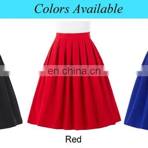 Belle Poque Red Vintage Skirts Pinup 50S 60S Skirts Summer BP000154-2 thumbnail-5
