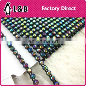 Garment Accessory SS6/SS8 Plastic Multi Colors Rhinestone Banding thumbnail-3