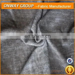 Onway Textile Hatchi Cotton Poly Fleece Real Indigo Knitted Denim Fabric for Sweaters thumbnail-1