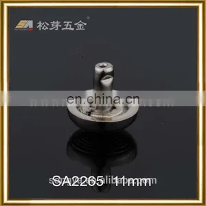China Dongguan Professional Manufacturer Zinc Alloy Metal Rivet, Custom Snap Rivet For Lady's Handbag thumbnail-1
