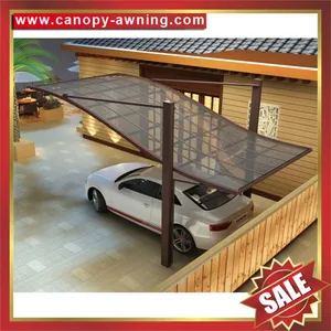 Excellent Alu Aluminum Aluminium pc Polycarbonate Park Car Canopy Carport Shelter Cover Shed Canopies for Sale thumbnail-3