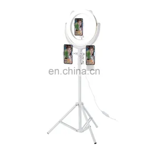 Remax 2020 Popular 360 Rotary Multi Platform Camera Interaction Led Selfie Ring Light With Live Stream thumbnail-1