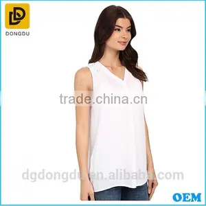 Ladies' Fashion Style High Quality Summer Casual Lady Blouse thumbnail-1