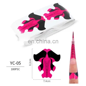 New Fashion Beautiful Butterfly Shaped Nail Form for Nail Art Extension Nail Forms thumbnail-2