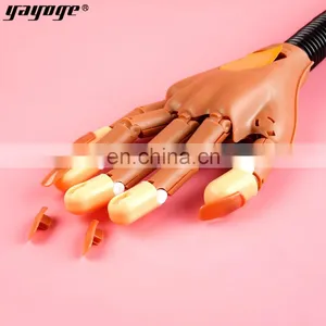 Professional Nail Practice Hand 100pcs Nail Tips Tools Art Hands Tool Adjustable Nail Art Model Hands DIY thumbnail-4