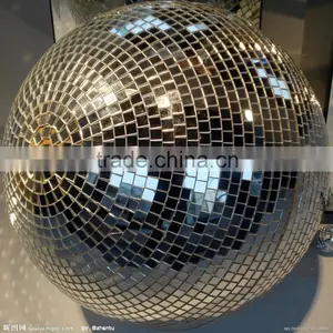 1.8mm Thick 6x6mm Facet Silvery Color Adhesive Mirror Mosaic for Disco Ball thumbnail-1