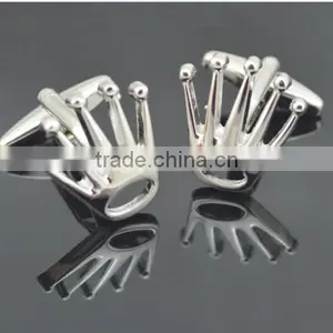 Cufflinks 1Pair Silver Design Fashion Shirt Men Party Wedding Men Gift Crown thumbnail-5