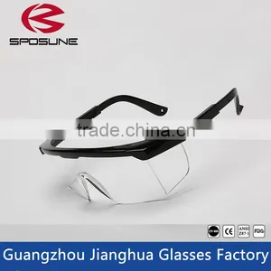 New 2016 Black Frame Trendy Glasses Clear HD Vision Safety Work Glasses Painting Printing Anti-splash Goggles Against Radiation thumbnail-3