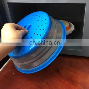 High Quality Collapsible Plate Plastic Microwave Food Dish Cover thumbnail-5