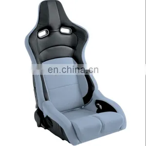 PVC Carbon Look JBR 1061 Black Grey Color Sport Racing Seat thumbnail-1