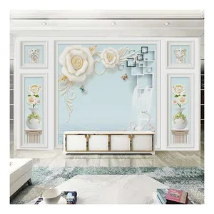 Printed Wall Mural Eco-friendly Interior Decorative Soundproof 3D Wall Mural Drop Ship thumbnail-4