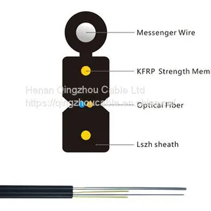 1-12cores Outdoor FTTH Self-supporting Bow-type Drop Cable thumbnail-1