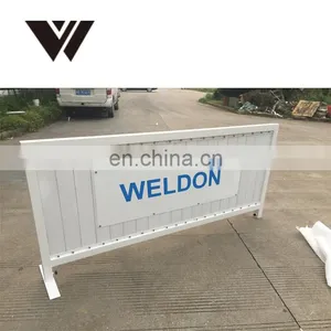 2m Square Tube Slik-printing Logo Outdoor Cafe Barriers With Wooden Panel thumbnail-4