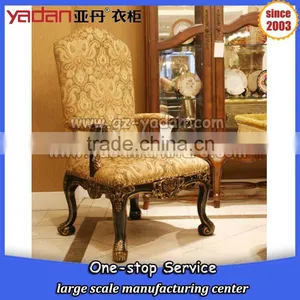 Living Room High Chair Wooden Rest Chair Simple Carving, Meeting Chair Quality Choice thumbnail-5