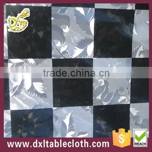 Patchwork Striped Leaf PVC Tablecloth Tablecloth Factory From China thumbnail-1