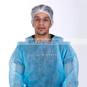 Disposable Non-woven Bouffant Round Caps Anti-dust Hat for Food Industry Disposable thumbnail-4