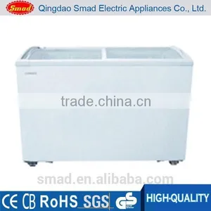 Transparent Display Sliding Glass Flat Door Chest Freezer China Manufacturer With High Quality thumbnail-3