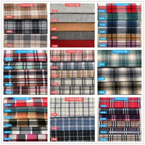 Large Stock Supply of Various Specifications of Colored Polyester Cotton Dyed Plaid Fabric thumbnail-3